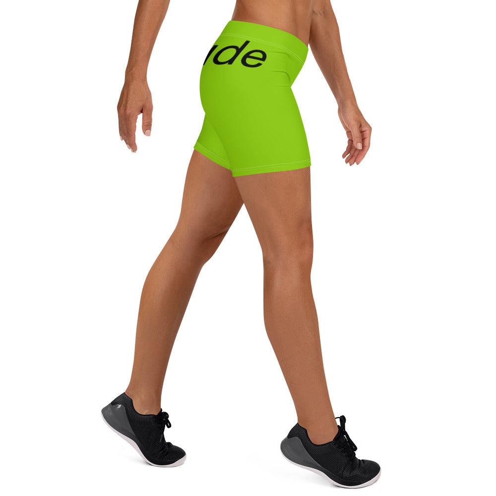 Brat Green Girls' Shorts. Black Gym Shorts. Lime Green Workout Shorts. WickedYo.